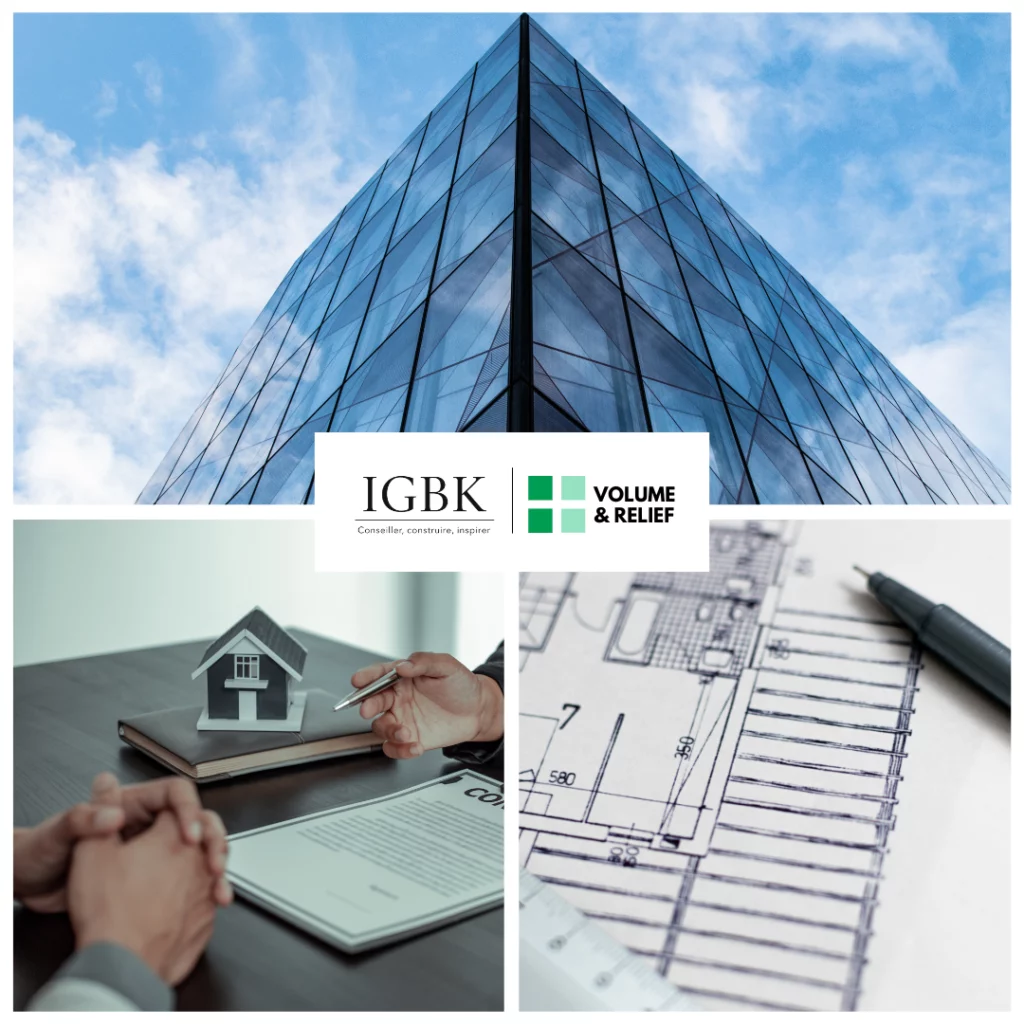 igbk et volume et relief service immo et archi