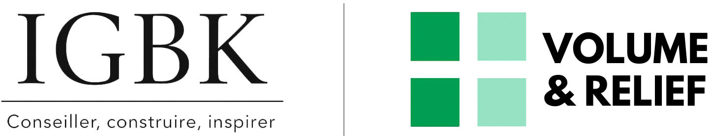 logo igbk et volume et relief